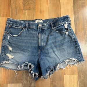 Abercrombie & Fitch Blue Jean Shorts